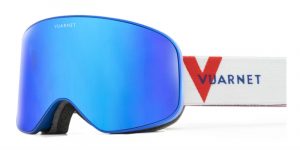 Vuarnet wide ski mask 2020 0003 for skiig blue metallic lente grey blue flash Ottica Centro Russi Ravenna